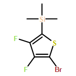 Thiophene, 2-bromo-3,4-difluoro-5-(trimethylsilyl)- 