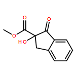 1H-Indene-2-carboxylic acid, 2,3-dihydro-2-hydroxy-1-oxo-, methyl ester, (2R)- 