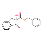 1H-Indene-2-carboxylic acid, 2,3-dihydro-2-hydroxy-1-oxo-, phenylmethyl ester, (2R)- 