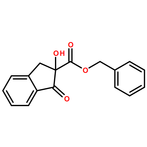 1H-Indene-2-carboxylic acid, 2,3-dihydro-2-hydroxy-1-oxo-, phenylmethyl ester, (2R)- 