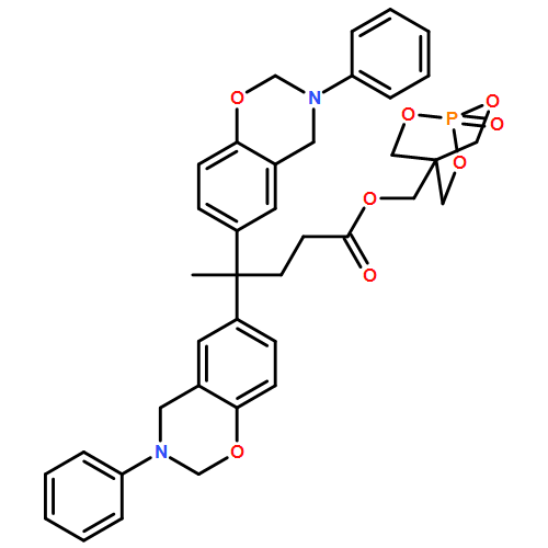 2H-1,3-Benzoxazine-6-butanoic acid, γ-(3,4-dihydro-3-phenyl-2H-1,3-benzoxazin-6-yl)-3,4-dihydro-γ-methyl-3-phenyl-, (1-oxido-2,6,7-trioxa-1-phosphabicyclo[2.2.2]oct-4-yl)methyl ester 