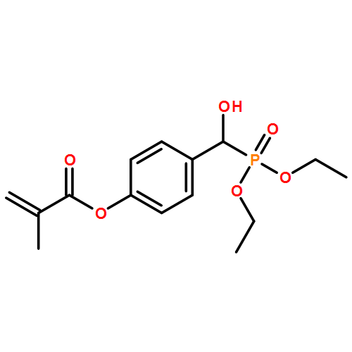 2-Propenoic acid, 2-methyl-, 4-[(diethoxyphosphinyl)hydroxymethyl]phenyl ester 