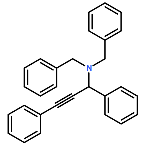 Benzenemethanamine, α-(2-phenylethynyl)-N,N-bis(phenylmethyl)- 