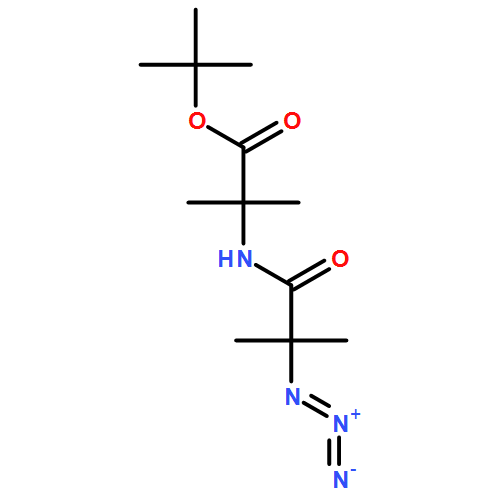 Alanine, N-(2-azido-2-methyl-1-oxopropyl)-2-methyl-, 1,1-dimethylethyl ester 