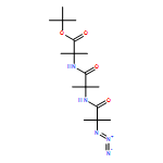 Alanine, N-(2-azido-2-methyl-1-oxopropyl)-2-methylalanyl-2-methyl-, 1,1-dimethylethyl ester 