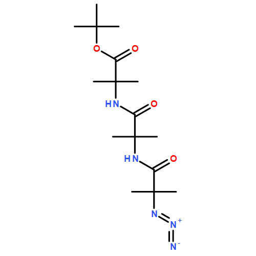 Alanine, N-(2-azido-2-methyl-1-oxopropyl)-2-methylalanyl-2-methyl-, 1,1-dimethylethyl ester 