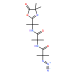 Propanamide, 2-azido-N-[2-[[1-(4,5-dihydro-4,4-dimethyl-5-oxo-2-oxazolyl)-1-methylethyl]amino]-1,1-dimethyl-2-oxoethyl]-2-methyl- 