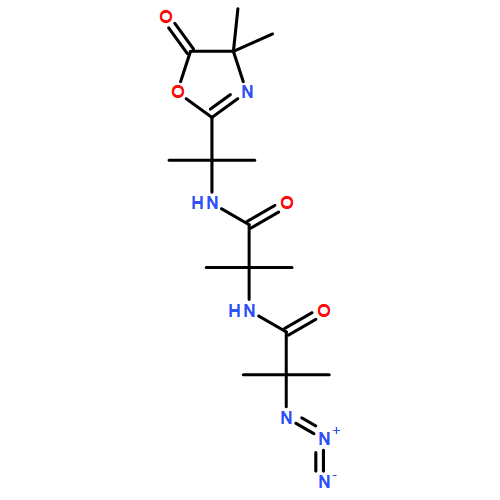 Propanamide, 2-azido-N-[2-[[1-(4,5-dihydro-4,4-dimethyl-5-oxo-2-oxazolyl)-1-methylethyl]amino]-1,1-dimethyl-2-oxoethyl]-2-methyl- 