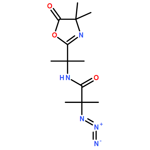 Propanamide, 2-azido-N-[1-(4,5-dihydro-4,4-dimethyl-5-oxo-2-oxazolyl)-1-methylethyl]-2-methyl- 