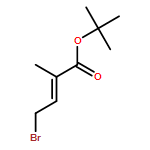 2-Butenoic acid, 4-bromo-2-methyl-, 1,1-dimethylethyl ester, (2E)- 