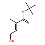 2-Butenoic acid, 4-hydroxy-2-methyl-, 1,1-dimethylethyl ester, (2E)- 