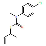 Carbamothioic acid, N-(4-chlorophenyl)-N-methyl-, S-(1-methyl-2-propen-1-yl) ester 