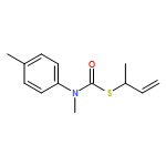 Carbamothioic acid, N-methyl-N-(4-methylphenyl)-, S-(1-methyl-2-propen-1-yl) ester 