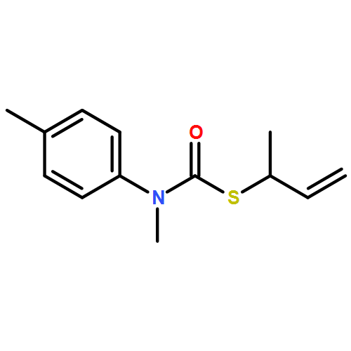 Carbamothioic acid, N-methyl-N-(4-methylphenyl)-, S-(1-methyl-2-propen-1-yl) ester 