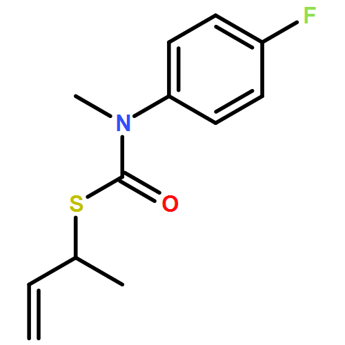 Carbamothioic acid, N-(4-fluorophenyl)-N-methyl-, S-(1-methyl-2-propen-1-yl) ester 