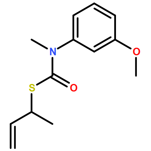 Carbamothioic acid, N-(3-methoxyphenyl)-N-methyl-, S-(1-methyl-2-propen-1-yl) ester 