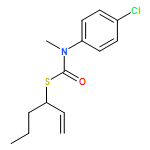 Carbamothioic acid, N-(4-chlorophenyl)-N-methyl-, S-(1-ethenylbutyl) ester 