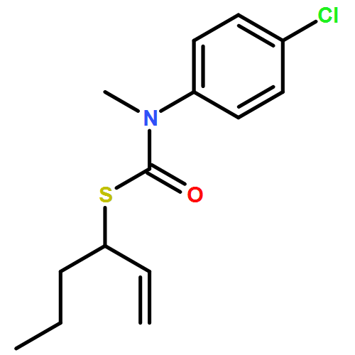 Carbamothioic acid, N-(4-chlorophenyl)-N-methyl-, S-(1-ethenylbutyl) ester 