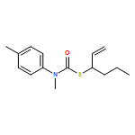 Carbamothioic acid, N-methyl-N-(4-methylphenyl)-, S-(1-ethenylbutyl) ester 