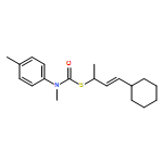 Carbamothioic acid, N-methyl-N-(4-methylphenyl)-, S-[(2E)-3-cyclohexyl-1-methyl-2-propen-1-yl] ester 