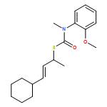 Carbamothioic acid, N-(2-methoxyphenyl)-N-methyl-, S-[(2E)-3-cyclohexyl-1-methyl-2-propen-1-yl] ester 