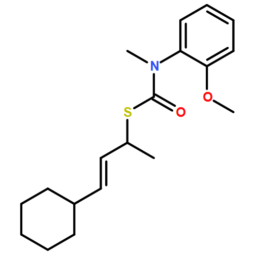 Carbamothioic acid, N-(2-methoxyphenyl)-N-methyl-, S-[(2E)-3-cyclohexyl-1-methyl-2-propen-1-yl] ester 