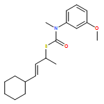 Carbamothioic acid, N-(3-methoxyphenyl)-N-methyl-, S-[(1S,2E)-3-cyclohexyl-1-methyl-2-propen-1-yl] ester 