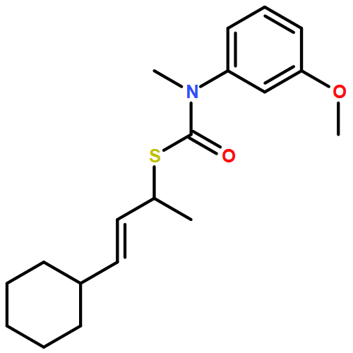 Carbamothioic acid, N-(3-methoxyphenyl)-N-methyl-, S-[(1S,2E)-3-cyclohexyl-1-methyl-2-propen-1-yl] ester 