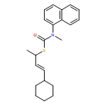 Carbamothioic acid, N-methyl-N-1-naphthalenyl-, S-[(2E)-3-cyclohexyl-1-methyl-2-propen-1-yl] ester 