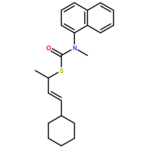 Carbamothioic acid, N-methyl-N-1-naphthalenyl-, S-[(2E)-3-cyclohexyl-1-methyl-2-propen-1-yl] ester 