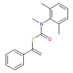 Carbamothioic acid, N-(2,6-dimethylphenyl)-N-methyl-, S-(1-phenylethenyl) ester 