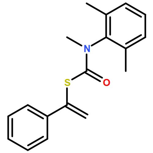 Carbamothioic acid, N-(2,6-dimethylphenyl)-N-methyl-, S-(1-phenylethenyl) ester 