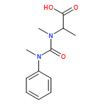 L-Alanine, N-methyl-N-[(methylphenylamino)carbonyl]- 