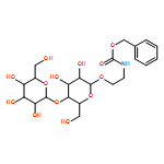 Carbamic acid, N-[2-[(4-O-β-D-galactopyranosyl-β-D-glucopyranosyl)oxy]ethyl]-, phenylmethyl ester 