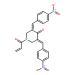 4-Piperidinone, 3,5-bis[(4-nitrophenyl)methylene]-1-(1-oxo-2-propen-1-yl)- 