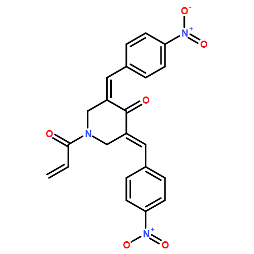 4-Piperidinone, 3,5-bis[(4-nitrophenyl)methylene]-1-(1-oxo-2-propen-1-yl)- 