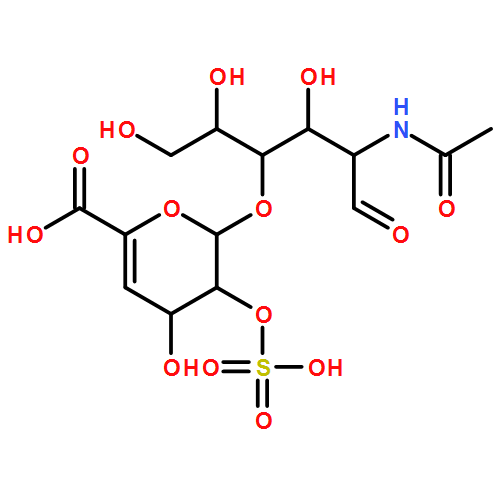 D-Glucose, 2-(acetylamino)-2-deoxy-4-O-(4-deoxy-2-O-sulfo-α-L-threo-hex-4-enopyranuronosyl)- 