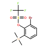 Methanesulfonic acid, 1,1,1-trifluoro-, 2-bromo-6-(trimethylsilyl)phenyl ester 