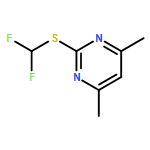 Pyrimidine, 2-[(difluoromethyl)thio]-4,6-dimethyl- 