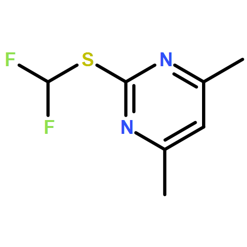 Pyrimidine, 2-[(difluoromethyl)thio]-4,6-dimethyl- 