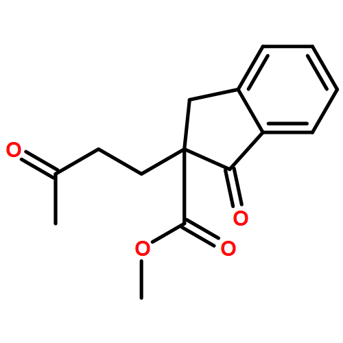 1H-Indene-2-carboxylic acid, 2,3-dihydro-1-oxo-2-(3-oxobutyl)-, methyl ester, (2S)- 