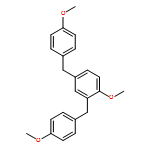 Benzene, 1-methoxy-2,4-bis[(4-methoxyphenyl)methyl]- 