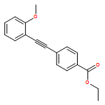 Benzoic acid, 4-[2-(2-methoxyphenyl)ethynyl]-, ethyl ester 