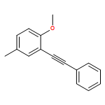 Benzene, 1-methoxy-4-methyl-2-(2-phenylethynyl)- 