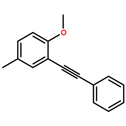 Benzene, 1-methoxy-4-methyl-2-(2-phenylethynyl)- 