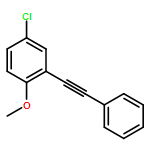 Benzene, 4-chloro-1-methoxy-2-(2-phenylethynyl)- 