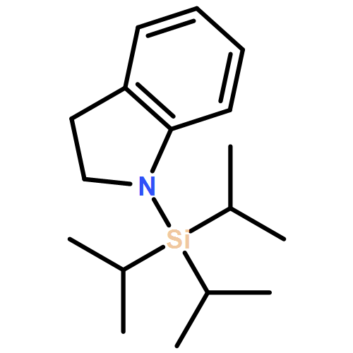 1H-Indole, 2,3-dihydro-1-[tris(1-methylethyl)silyl]- 