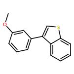 Benzo[b]thiophene, 3-(3-methoxyphenyl)- 