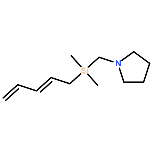 Pyrrolidine, 1-[[dimethyl(2E)-2,4-pentadien-1-ylsilyl]methyl]- 