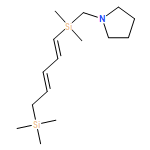 Pyrrolidine, 1-[[dimethyl[(1E,3E)-5-(trimethylsilyl)-1,3-pentadien-1-yl]silyl]methyl]- 